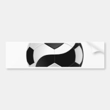 Le football de Yin Yang Adhésifs Pour Voiture