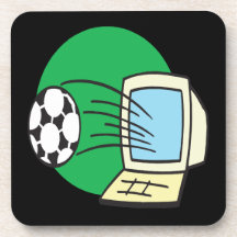 Le football d'imaginaire dessous-de-verre
