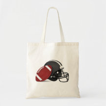 Le football et casque sacs fourre-tout