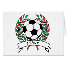 Le football Italie Cartes De Vœux