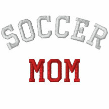 Le football, maman polos avec broderie