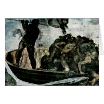 Le fresque de jour du Jugement dernier sur le mur  Carte De Vœux