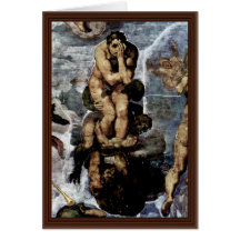 Le fresque de jour du Jugement dernier sur le mur  Carte De Vœux
