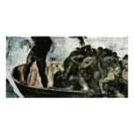 Le fresque de jour du Jugement dernier sur le mur  Photocarte Customisée