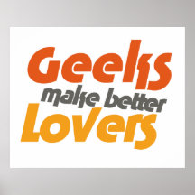 Le geeks fait de meilleurs amants poster