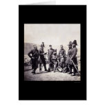 Le Général Brown et son personnel, guerre criméenn Cartes De Vœux