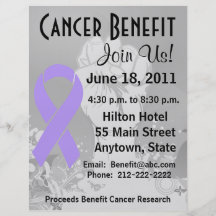 Le Général Cancer Personalized Benefit Flyer Prospectus Avec Motif