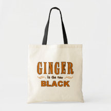 Le gingembre est le nouveau noir sacs de toile