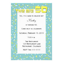 "Le GRAND 50" cinquantième invitation d'anniversai