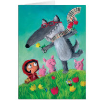 Le grand mauvais loup carte de vœux
