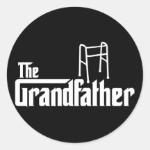Le grand-père autocollants ronds