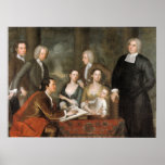 Le groupe des Bermudes, par John Smibert Poster
