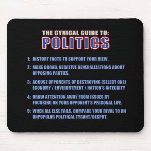 Le guide cynique de la politique tapis de souris