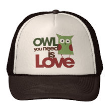 Le hibou que vous avez besoin est amour casquettes