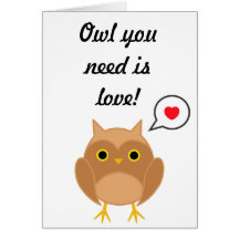 Le hibou que vous avez besoin est carte de jour de