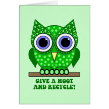 le hibou réutilisent cartes