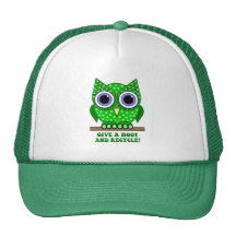 le hibou réutilisent casquette de camionneur