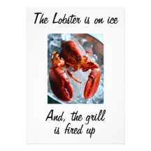 LE HOMARD EST À L'INVITATION DE GLACE