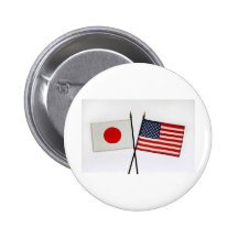 LE JAPON/AMÉRIQUE BADGES AVEC AGRAFE