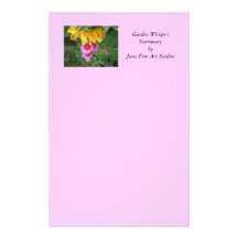 Le jardin chuchote stationnaire papier à lettre personnalisé