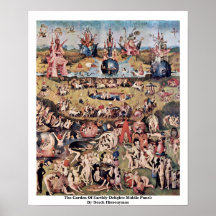 Le jardin des plaisirs terrestres : Par Hieronymus Affiches