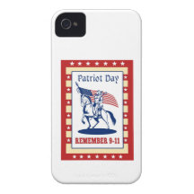 Le jour américain de patriote se rappellent la car coques Case-Mate iPhone 4
