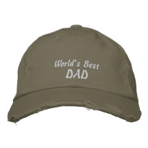 Le jour/anniversaire des meilleurs Papa-Pères du m Casquettes Brodées
