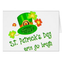 Le jour de St Patrick heureux Cartes De Vœux