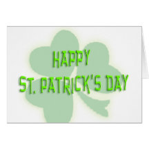 Le jour de St Patrick heureux Cartes De Vœux