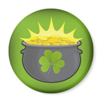 Le jour de St Patrick heureux ! Magnets Pour Réfrigérateur
