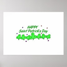 Le jour de St Patrick Posters