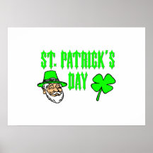 Le jour de St Patrick Posters