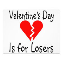 Le jour de Valentines est pour des perdants Faire-parts