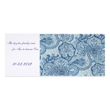 Le jour est venu - bleu invitations