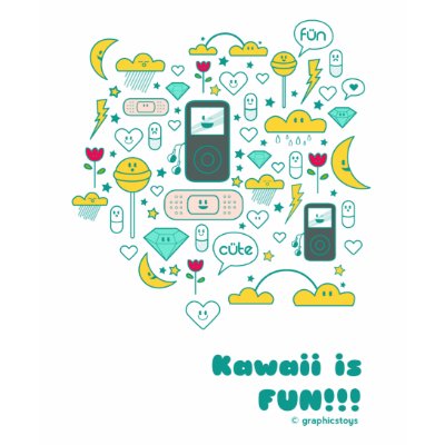 le kawaii est T-shirt de femme d'amusement par GraphicsToys