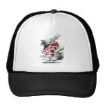 Le lapin blanc casquettes de camionneur