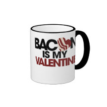 Le lard est mon Valentine Mugs