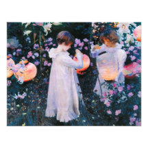 Le lis de lis d'oeillet de John Singer Sargent s'e Faire-parts