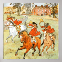 Le livre d'enfants gai de chasseurs affiches