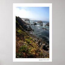 Le long de la côte de Mendocino Posters
