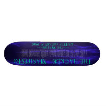 Le manifeste de pirate informatique skateboards personnalisés
