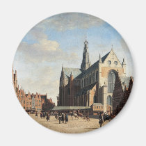 Le marché grand à Haarlem magnets