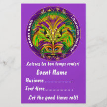 Le mardi gras 5,5" x 8,5" regarde svp des notes tract customisé