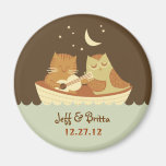 Le mariage de hibou et de minou font gagner la dat magnets
