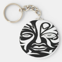 LE MASQUE AFRICAIN NOIR1.png Porte-clés