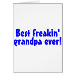 Le meilleur grand-papa de Freakin jamais (bleu) Cartes De Vœux