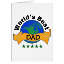 Le meilleur papa du monde cartes de vœux