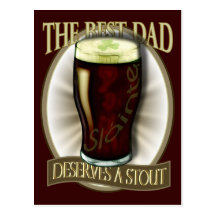 Le meilleur papa mérite une bière de malt cartes postales