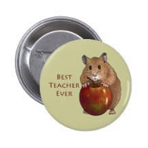 Le meilleur professeur jamais : Hamster avec Apple Pin's