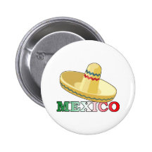 Le Mexique Badges Avec Agrafe